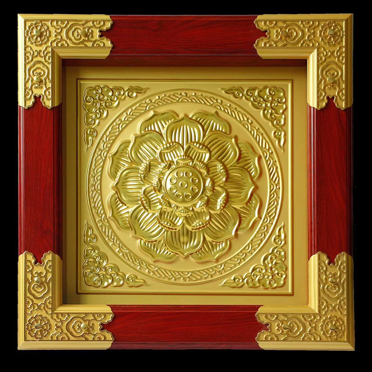 Trần khung hoa sen Trần khung hoa sen